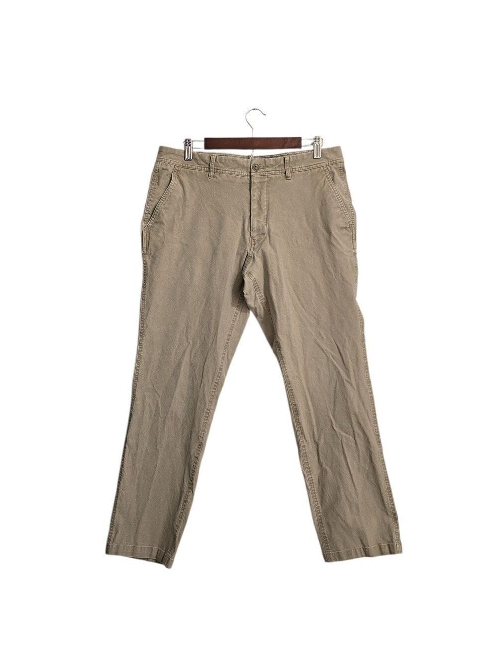 Bonobos Athletic Fit Organic Cotton Chinos in Khaki Sz 34 x 28.5